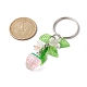 Porte-clés pendentif en acrylique fruits et feuilles KEYC-JKC00680-05-3