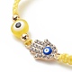 Bracelets de perles tressés en fil de nylon réglable BJEW-JB08741-02-4