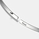304ステンレススチール製チョーカーネックレス  硬いネックレス  ネックワイヤーネックレス  硬いネックレス  ネックワイヤーネックレス  硬いネックレス  ステンレス鋼色  5-3/8インチ（137mm） NJEW-F204-01P-4
