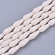 Opaque Solid Color Glass Beads Strands X-GLAA-T009-001F-1