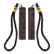 Olycraft 2 Uds 2 estilos ébano negro palillos de madera contenedor colgante decoraciones AJEW-OC0004-76-1
