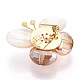 Broches de mariposa de circonita cúbica con pavé de cristal y concha natural para mujer JEWB-N001-04G-3