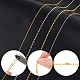 Globleland 2 Stil 2 Farben Eisenkugel Perlenketten Halskette Herstellungssets DIY-GL0002-55-5