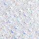 CRASPIRE 60g Flatback Pearls and Rhinestones 4mm-9mm Mix Resin Rhinestones Half Round Pearls White for Crafts Tumblers Shoes Face Nail Art Bottle Decoration Photo Album Decorative RESI-WH0029-14A-1