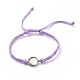 Bracelets coran ajustables cordon polyester ciré AJEW-JB01131-02-2