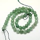 Chapelets de perles en aventurine vert naturel G-M037-8mm-01-2