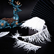 Gorgecraft 2 ヤードファッションダチョウの羽の布連コスチュームアクセサリー  ホワイト  80~100mm FIND-GF0003-42B-4