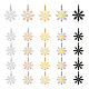 Chgcraft 70 pz 5 colori pendenti di fiori 304 ciondoli di collegamento di fiori in acciaio inossidabile pendenti di fiori mentali per gioielli collana braccialetti di fascino fai da te STAS-CA0001-67-1