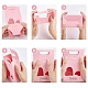 Nbeads 20Pcs 2 Style Rectangle Paper Bags with Handle and Clear Heart Shape Display Window CON-NB0001-90-4