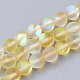 Chapelets de perles en pierre de lune synthétique G-S283-6mm-14-1