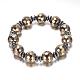 Non-magnetic Synthetic Hematite Beaded Stretch Bracelets BJEW-P0137-04A-1
