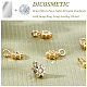 DICOSMETIC 20Pcs Sun Charms Brass Micro Pave Cubic Zirconia Pendants Golden Sun with Jump Ring Dangle Charms Rhinestone Pendants for DIY Earring Necklace Bracelet Jewelry Making KK-DC0001-88-4