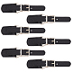 FINGERINSPIRE 6 Pairs Leather Sew-On Toggles Closures Black PU Leather Snap Toggle Sewing On Coat Toggles T-Shape Metal Leather Clasp Fasteners Replacement Snap Toggle for Shoes Coat Jacket DIY Craft FIND-FG0001-87-1