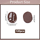NBEADS 120 Pcs Opaque Resin Fake Coffee Beans RESI-NB0001-93-2