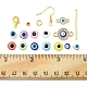 Kit di creazione di gioielli orecchini fai da te a tema malocchio DIY-FS0003-69-6