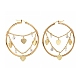 Brass Hoop Earrings EJEW-JE04573-3