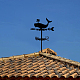 オランウータン鉄風向インジケーター  屋外の庭の風の測定ツールのための風見鶏  クジラ  260x358mm AJEW-WH0265-013-5