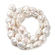 Fili di perle di keshi di perle barocche naturali PEAR-E016-020-2