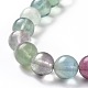Rainbow fluorite naturelle rondes chapelets de perles G-P070-31-12mm-3