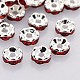 Brass Rhinestone Spacer Beads RB-A014-L8mm-21S-NF-1