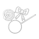 Lollipop & Bowknot Kohlenstoffstahl Schneidwerkzeuge Schablonen DIY-R079-041-3