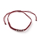 Unisex Adjustable Nylon Thread Braided Bead Bracelets BJEW-JB05821-01-1
