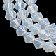 Abalorios de vidrio jade de imitación hebras GLAA-F029-J4mm-05-3