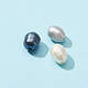 Perle sciolte di perle d'acqua dolce coltivate naturali da 40 pz 3 colori PEAR-FS0001-01-5