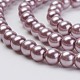 Eco-Friendly Dyed Glass Pearl Bead Strands X-HY-A008-5mm-RB085-3