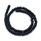 Chapelets de perles en pierre noire synthétique G-E507-24A-2