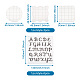 シリコーン切手  DIYスクラップブッキング用  装飾的なフォトアルバム  カード作り  アクリルスタンピングブロックツール付き  文字模様  180x140x3mm  1個/スタイル  6スタイル  6個/セット DIY-TA0003-42-6