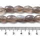 Natural Grey Agate Beads Strands G-P520-C11-01-5