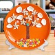 Pintura de pasta de disco de concha de concha de patrón de árbol de diy para niños DIY-P035-03-1
