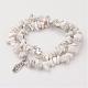 Bracelets wrap pierre naturelle / colliers BJEW-JB02657-2