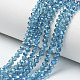 Chapelets de perles en verre électroplaqué EGLA-A034-T6mm-I04-1