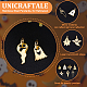 UNICRAFTALE 7Pcs 7 Style Halloween Ghost Pendant Charms 316 Surgical Stainless Steel Enamel Charms with Jump Rings ID:2.4/2.6mm Gold Plated Metal Pendant for Necklace Bracelet Jewelry Making STAS-UN0035-95-4