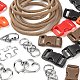 Kits de fabrication de bracelets de corde de corde de parachute de bricolage DIY-LS0003-87-4