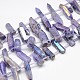Electroplate Gemstone Natural Quartz Crystal Beads Strands G-L134-02-1