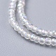 Electroplate Glass Beads Strands X-EGLA-F149-AB-01-3
