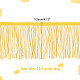 OLYCRAFT 11 Yards Polyester Fringe Trim 4 inch Wide Sewing Fringe Trims Long Lenth Fringe Trim Lace for DIY Clothing Craft Latin Dress - Gold OCOR-WH0066-12A-04-2