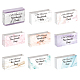 PandaHall Elite 90Pcs 9 Style Rectangle with Marble Pattern & Word Handmade Soap Paper Tag DIY-PH0002-77B-3