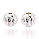 Strukturierte 925 Sterling Silber Perlen&nbsp;STER-T008-44S-02-3