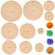 Benecreat 2 set di guida per il taglio della rifilatura della sfera di pompon in legno DIY-BC0006-79-1