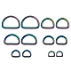 12 pz 6 stili di anelli di ferro a d FIND-SZ0001-14MC-7