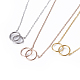 304 Stainless Steel Pendant Necklaces NJEW-O118-07-1
