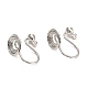 Accessoires de convertisseurs de boucles d'oreilles à clipser en laiton KK-D060-04P-02-1