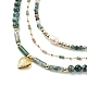3Pcs 3 Style Brass Heart Locket Pendant Necklaces Set NJEW-JN04072-4