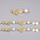 Handgefertigte Perlenketten aus Messing CHC-I029-04G-1