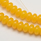 Imitation Amber Resin Rondelle Bead Strands for Buddhist Jewelry Making RESI-E006-04C-1