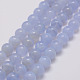 Natural Blue Lace Agate Bead Strands G-G970-39-6mm-1